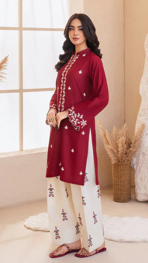Berry 2Pc - Farshi Shalwar